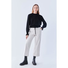 ROMAN Geniş Kesim Cepli Pantolon Kemik K2132001_019