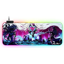 Rgb Mousepad 90X40 Rgb Mouse Pad Xxl Büyük Oyuncu Ofis Mouse Altlığı Işıklı Mousepad (Neo)