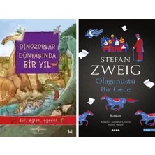 Alfa Yayınları Dinozorlar Dünyasında Bir Yıl + Olağanüstü Bir Gece