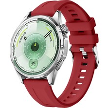 Redmud Teknoloji Huawei Watch Gt6 46 mm ile Uyumlu Orijinal Tasarım 22 mm Tokalı Silikon Kayış Kordon