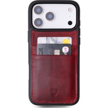 Wachikopa Back Cover C.C El Yapımı Hakiki Deri iPhone 17 Pro Kılıfı