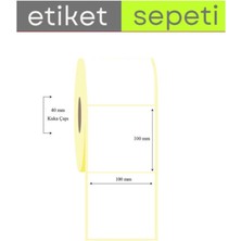 Barkod Etiketi 100X100 Termal 500 Adet