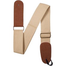 HG22 Gitar Omuz Askısı Krem Renk 5 mm Genişlik 87-146 cm