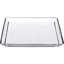 Madlen Servis Tabağı 68683 Madlen Crystal Glass 24X24