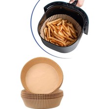 Adet Air Fryer Pişirme Kağıdı Tek Kullanımlık Yağ Geçirmez Yapışmaz Yuvarlak Tabak Model