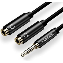 3.5mm 2 Kulaklık Çoklayıcı Y Kablo