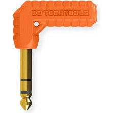 Techtools Chroma Jacks (Neon Orange) | 6.3mm Erkek - 3.5mm Dişi Stereo Kulaklık Ses Adaptörü | Çeviricisi