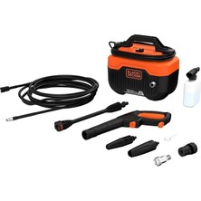 + Decker 1300 Watt, 110 Bar Yatay Basınçlı Yıkama Makinesi, BEPW1300H-QS