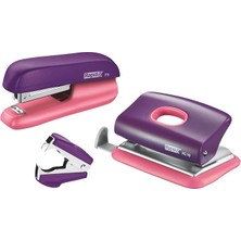 5000372 Zımba & Delgeç Set Mini F5, Mor/pembe