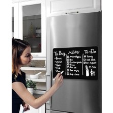 Mıknatıslı Buzdolabı Kara Tahta Notluk 30X42 cm