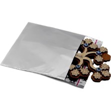 Design 11X12 Gümüş Metalize Hediye Paketi (100 Adet)