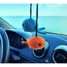 Küçük Balinalar, Oto Dikiz Aynası Aksesuarı, El Yapımı Araba Süsü