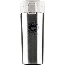 Çelik Termos Bardak, Sızdırmaz Kapaklı, 6 Saat Sıcak Tutma, Ofis ve Seyahat Için