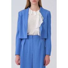 ROMAN Kısa Kadın Ceket Mavi Y2116032_036