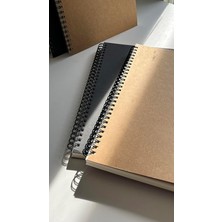 Tanıtım Spiralli Defter, Kraft Kapaklı, B5 Boyutunda (182X257 Mm), 100 Yaprak (Çizgisiz)