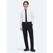 Kip Siyah Dokuma Jogging Fit Casual Pamuk Karışımlı Pantolon