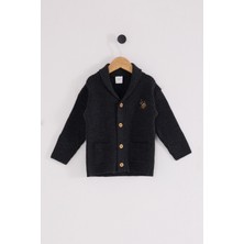 Budi U.s. Polo Assn Bebek Hırka USB2608 Antrasit Melanj