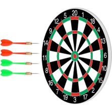 16inç Dart Tahtası Seti, 6 Çelik-Plastik Dart Ile Çift Taraflı Dart Tahtası Oyunu, Oyun Salonları