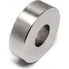 Magneteksan Delikli Neodim Mıknatıs - Güçlü Daimi Mıknatıs - Ø15X5X5 mm - (10 Adet Set)