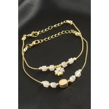 Bijuteri Net Karışık Küp Kristal Bileklik