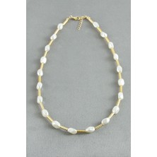 Bijuteri Net Oval Metal Inci Kolye