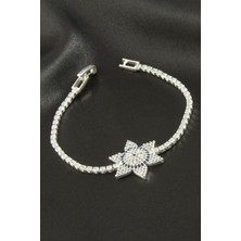 Bijuteri Net Yıldız Zirkon Taşlı Çocuk Bileklik 16 cm