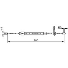 Bosch FREN HALATI ARKA SAG PARK FRENI MERCEDES W202 W203 CL203 S203 C209 A209 A2034200385