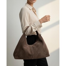 Ckn  Suet Deri Kadin Omuz Çantası