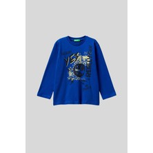 United Colors Of Benetton Erkek Çocuk Uzun Kol Tshirt 10K5 1/6 Yaş