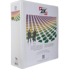 904B Klasör A4 Pvc/plastik Tanıtım/sunum/prezentasyon/arşiv Dosyası 9 Cm. Sırt 4 Halka D Mekanizma Kutu Için 6 Adet, Beyaz