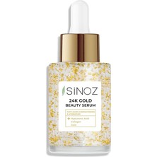 24K Altın Parçacıklı Hyaluronik Asit Içeren Kırışıklık Karşıtı Kolajen Cilt Bakım Serum 30 ml