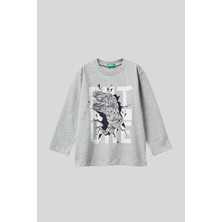 United Colors Of Benetton Erkek Çocuk Uzun Kol Tshirt 10K5 1/6 Yaş