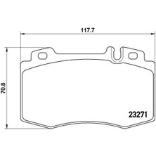 Brembo FREN BALATASI ON MERCEDES CL203 W220 C215 W221 W163 R129 A0034208920