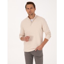 Pierre Cardin Erkek Taş Regular Fit Sweatshirt 50309343-VR049