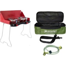 Orcamp Katlanabilir Ayaklı Ikili Yer Tipi Kamp Ocak - Çantalı (K-629)