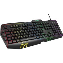 Raze Rgb Yazılım & Harici G-Makro Tuşlu - Lazer Baskılı Özel Abs Materyal - Örgü Kablolu Membran Oyuncu Klavyesi