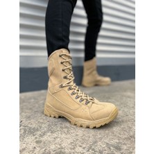 Ebrus Trend JET-999 Strike Bağcıklı Ortopedik Taban Günlük Süet Erkek Askeri Postal Bot SKT Kum