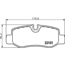 Brembo FREN BALATASI ARKA MERCEDES VITO W447 2014 A4474200320
