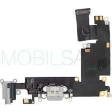 Tkgz Apple İphone 6 PLUS Full Şarj Soketi Filmi FLEX  (GÜMÜŞ)