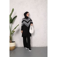 Simli Triko Tunik Pantolon Takım