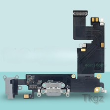 Tkgz Apple İphone 6 PLUS Full Şarj Soketi Filmi FLEX  (GRİ)