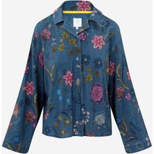 Pip Studio Faye Mavi Viscose Bluz
