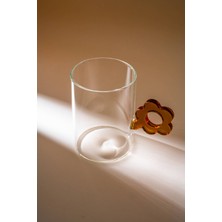 Acar Lume Çiçek Kulplu Cam Bardak - 470 ml