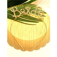 Monalisa Home Taşlı Bride Yazılı Gelin Taçı