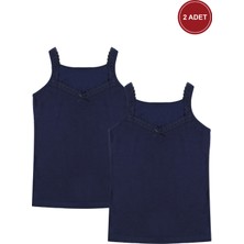 Koza İç Giyim Kadın 2'li Dantel Detaylı Atlet