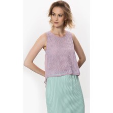 ROMAN Sırt Detaylı Kadın Bluz Lila Y1713120_017