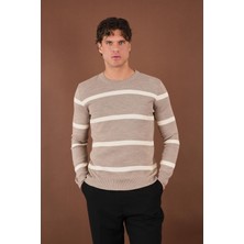 Çizgili Triko Kazak