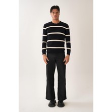 Çizgili Triko Kazak