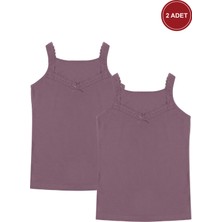 Koza İç Giyim Kadın 2'li Dantel Detaylı Atlet