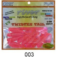 River Twister Tail 6 cm 10PCS Silikon Yem